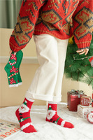 Chaussettes de noël en velours de corail, Design personnalisé, doux et confortable, unisexe, mignon, hiver, cadeau