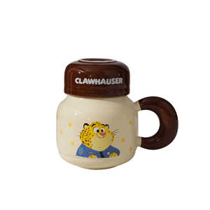 Mug en céramique réutilisable de grande capacité (520 ml) avec couvercle, design animalier de dessin animé, mug à café Judnick pour cadeaux - Product Image 6