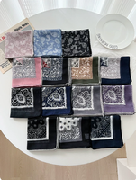 Katoenen zweetdoek met custom digitale print, vierkante bandana, zacht en absorberend, voor gym, yoga, hardlopen, workout, kinderen, reizen