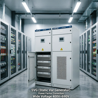 Armoire de commutation basse tension en cuivre (modèle ABSVG) avec compensation dynamique de puissance réactive 400V/690V jusqu'à 225A 6 prises