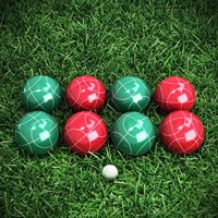 Ensemble de 8 boules de pétanque en argent, directement de l'usine, jeu de pelouse, cochonnet, étui de transport, divertissement sportif, boules en métal, traditionnel