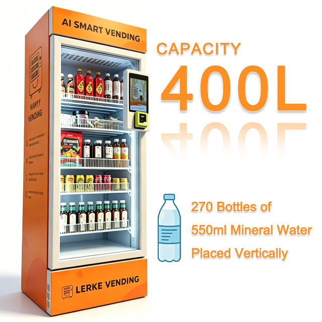 AI Vending Machine with SDK Function Touchscreen Cloud-Based Management-Custom for Snacks & Drinks Imported From China