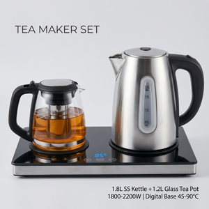 OEM Custom Hotel Guest Room Appliance Electrical Kettle Glass Tea <b>Pot</b> Base Tray Electrical Kettle Glass Tea <b>Pot</b> OEM Custom Hotel - Product Image 6