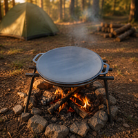 Brasero portable en fonte pour feu de charbon et bois, 10000-14999 BTU, pour la cuisson de viande rôtie, accessoire de cuisine extérieure