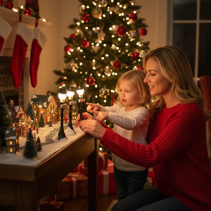 Sanwei 4 cái pin Powered Trắng <span class=keywords><strong>LED</strong></span> ánh sáng nhà búp bê <span class=keywords><strong>mini</strong></span> đèn đường mô hình cảnh trong nhà màu đen giáng sinh đứng đèn hướng dẫn sử dụng - Product Image 5