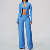 Nouvel Arrivage Femme 2026 Ensemble de Yoga 6 Pièces Ajusté Sculptant la Taille avec Fermeture Éclair Taille Haute Effet Ventre Plat Tenue de Sport Tendance pour la Gym et l'Entraînement