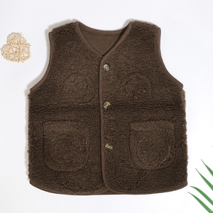 Migliore vendita all'ingrosso abbigliamento per bambini autunno inverno 100% in poliestere Pocket Design per bambine e bambine gilet gilet - Product Image 3