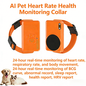 Collier de surveillance de la santé des animaux de compagnie USMILEPET AI avec GPS, suivi en temps réel de la fréquence cardiaque et respiratoire 24h/24, étanche IP67, plus de 20 heures d'autonomie - Product Image 4