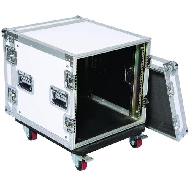 ICTC 19 Inch Single Layer Aluminum Dj Light Slant Amplifier 12U Rack Flight case