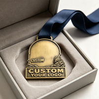 Médaille commémorative sportive personnalisée en métal, alliage de zinc plaqué, électrolytique, moulée sous pression, gravée avec ruban