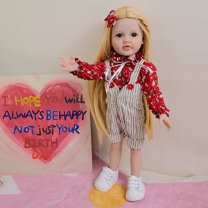 Nouveau Style 18 pouces américain fille poupées vinyle Reborn bébé poupées fille jouet réaliste nouveau-né bébé Silicone Reborn bébé <span class=keywords><strong>poupée</strong></span> pour fille - Product Image 5