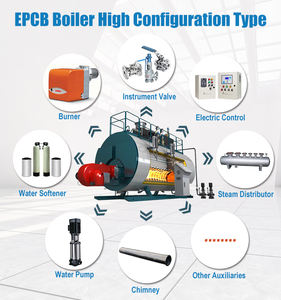 Chaudière à vapeur industrielle à tube de feu entièrement automatique à économie d'énergie pour le chauffage au gaz ou au mazout - Product Image 4