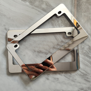 Marco de área de registro de motocicleta, cubierta de etiqueta de placa de matrícula, soporte de placa de matrícula - Product Image 2