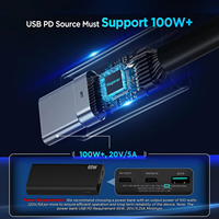 Kabel Daya Pengisian Cepat 3 in 1 Starlink Mini 5A 12V-24V USB-C DC ke DC Tahan Air untuk Mobil RV Kapal Truk Kabel Ekstensi 2M 3M