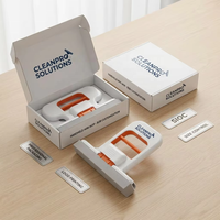 Ensemble de mini-balais pliables en éponge avec 1 tampon de rechange et manche en plastique pour nettoyer rapidement et garder l'ordre dans la cuisine, la salle de bain, sur les plans de travail, les carreaux, le verre et les tables.