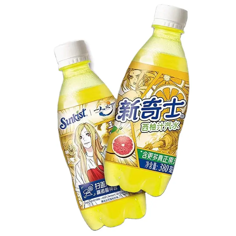 도매 Sunkist 380ml 청량 음료 탄산 부드러운 이국적인 음료 음료 음료