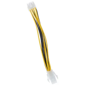 Atx 4Pin Male Naar 8Pin Vrouwelijke Eps Power Cable Cord Adapter Pc Moederbord Cpu Voeding Lijn Verlengkabel 4 pin Naar 8 Pin