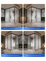 Salle de bain modulaire intérieure de luxe tout-en-un, pod de salle de bain préfabriqué intégré avec fonction douche