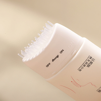 Tube vide personnalisé blanc argenté 100 ml, emballage écologique, applicateur de massage en silicone pour crème blanchissante pour le cou