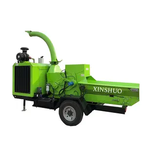 32hp 55 HP mobile diesel wood chipper machine wood chippers shredder for sale garden wood chipper