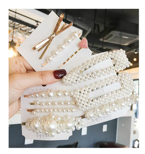 Ensemble d'épingles à cheveux de 39 styles pour femmes et filles Accessoires pour cheveux Ensemble de pinces à cheveux en perles et strass Barrettes épingle à cheveux - Product Image 4