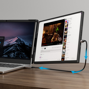 Mới Xách Tay Màn Hình 14 Inch Xách Tay Màn Hình LCD Mở Rộng Màn Hình Máy Tính Xách Tay Ba Màn Hình Chơi Game Cầm Tay Di Động Màn Hình - Product Image 5