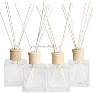 Mini Round 8ml 10ml Air Freshener Empty Diffuser Glass Bottle Logo Cube Hanging Car Perfume Diffuser Bottle Hanging