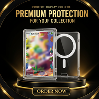 Étui de protection transparent, moderne et flexible pour téléphone portable, grande capacité, avec porte-cartes de collection et couvercle de présentation