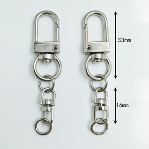 Lot de connecteurs mousquetons à ressort pivotants pour porte-clés, paracorde, sacs à main et accessoires de sacs - Product Image 2