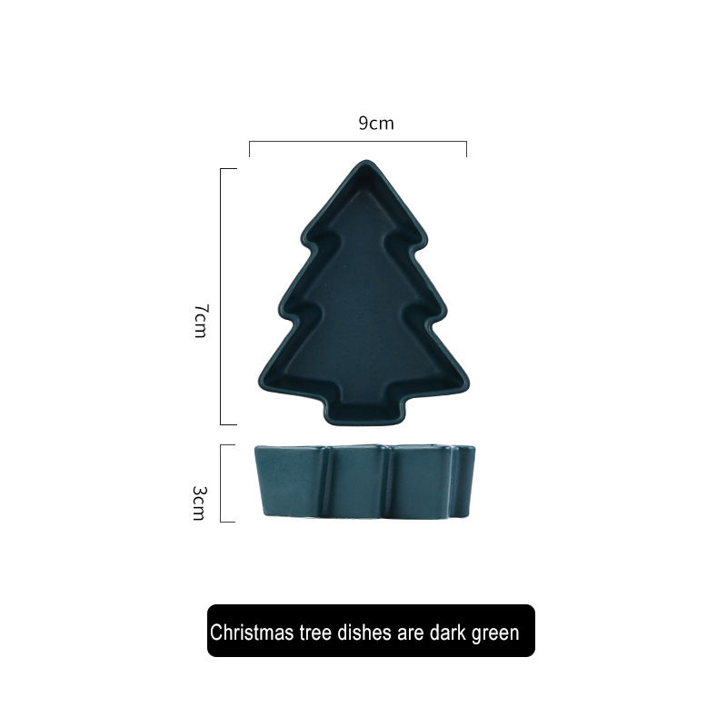 Soucoupe d'arbre de noël vert