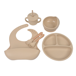 실리콘 유아 이유식 식기 세트 자기주도 이유식 식판 유아용품 - Product Image 4