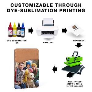 Sublimation <strong>Phone</strong> Wallet PU <strong>Leather</strong> <strong>Card</strong> <strong>Holder</strong> for Back Pocket Adhesive Cell <strong>Phone</strong> <strong>Case</strong> HTV Friendly DIY Blanks for Vinyl - Product Image 6