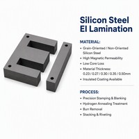 Tôle d'acier au silicium EI à faible perte de fer pour équipements électriques de conversion de puissance