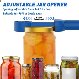 Ouvre-bouteille magnétique en acier inoxydable, ouvre-bouteille multifonctionnel pour diamètre 2.5-9.5cm, ouvre-bouteille réglable pour vin et bière, outil de cuisine - Product Image 2