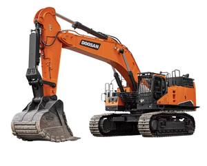 DX1000LC-7 Doosan รถขุดขนาดใหญ่100ตันเครื่องขุดตีนตะขาบสำหรับงานหนัก - Product Image 5