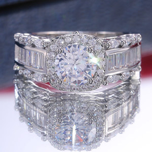 Elegante anello quadrato per donna, stile principessa, design scintillante con intarsi, gioielli alla moda - Product Image 6