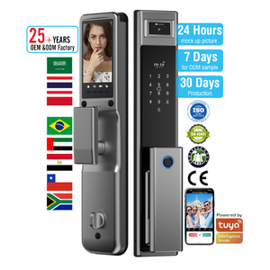 Te'an Wifi Điện Khóa Cửa Kỹ Thuật Số Với Ứng Dụng Điều Khiển Vân Tay Thông Minh Mật Khẩu Thẻ Chìa Khóa Máy Ảnh Cho Cửa Nhà Tùy Chọn Lưu Trữ - Product Image 1