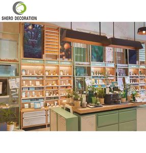 Meubles de magasin de cosmétiques haut de gamme entièrement finis, vitrine personnalisée pour compléments alimentaires, vitrine en bois pour cosmétiques - Product Image 6