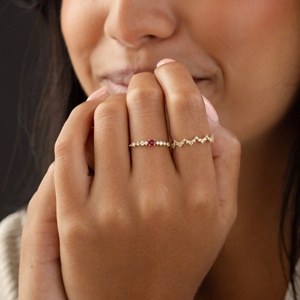 14K Vàng Hình Bầu Dục Của <span class=keywords><strong>Ruby</strong></span> Kim Cương Nhẫn Đồ Trang Sức Mỹ Phụ Nữ Nhẫn Xu Hướng Mới Nhất 925 Sterling Bạc Thời Trang Thủ Công Nhẫn - Product Image 5