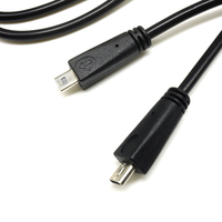 Personalizado de alta calidad 8 pines 8P puerto pequeño Mini USB de datos y cable de carga de doble extremo Mini B para cámara y MP3