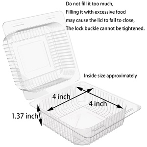 Wholesale Transparent Disposable PET Clamshell Fruit Vegetable Fresh Box - Product Image 3
