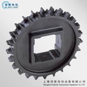 Piñón de nailon para correa modular de <span class=keywords><strong>pl</strong></span>ástico <span class=keywords><strong>PL</strong></span> 1100, componente transportador 800, estructura de transporte de alimentos y bebidas dividida de una pieza - Product Image 4