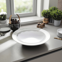 Bol salade de fruits en mélamine blanche, pour restaurant au design créatif 1 pièce