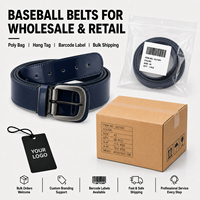 Ceinture de baseball en PU brillant, ajustable avec boucle sécurisée, classique pour le sport et le softball, idéale pour l'équipe, le terrain et le quotidien
