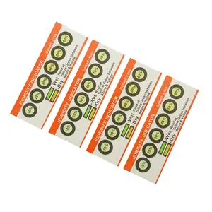 Factory Direct Supply Moisture Strips 3 4 6 Dots Humidity Indicators Label And Sensitive Color Change Humidity Indicator Card