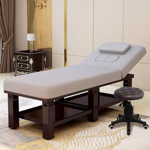 Moderne luxe houten beautytafel massagetafel groothandel voor <span class=keywords><strong>salon</strong></span> spa gezichtsbehandelingen lichaamsverzorging verstelbare luxe salonmeubelen - Product Image 3