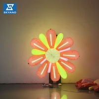 Ornement pyrotechnique gonflable géant lumineux pour fête en plein air et exposition en centre commercial