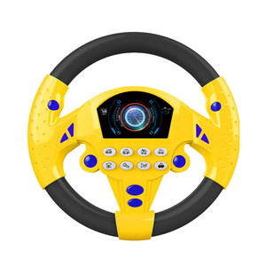 Игрушки и игры на батарейках Монтессори, музыкальное рулевое колесо, имитация вождения, пластиковая игрушка - Product Image 1