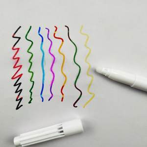 Stylo marqueur magique à encre aquarelle changeant de couleur 8+1/9+1 couleurs avec stylo blanc - Product Image 2