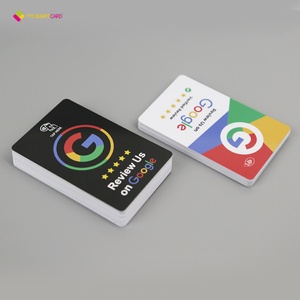 Carte NFC Google Review personnalisée YTS avec impression programmable, code QR et support en plastique pour réseaux sociaux - Product Image 6